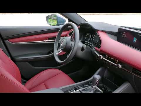 2019 Mazda 3 Polymetal Gray Mica With Red Leather Interior Walkaround