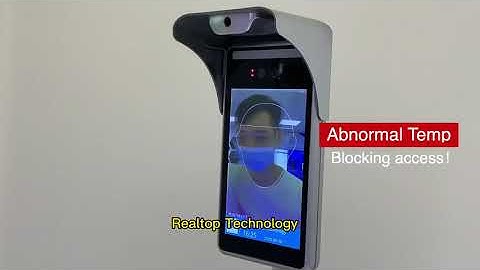 8 inch Face Recognition Access System With Temperature Detection