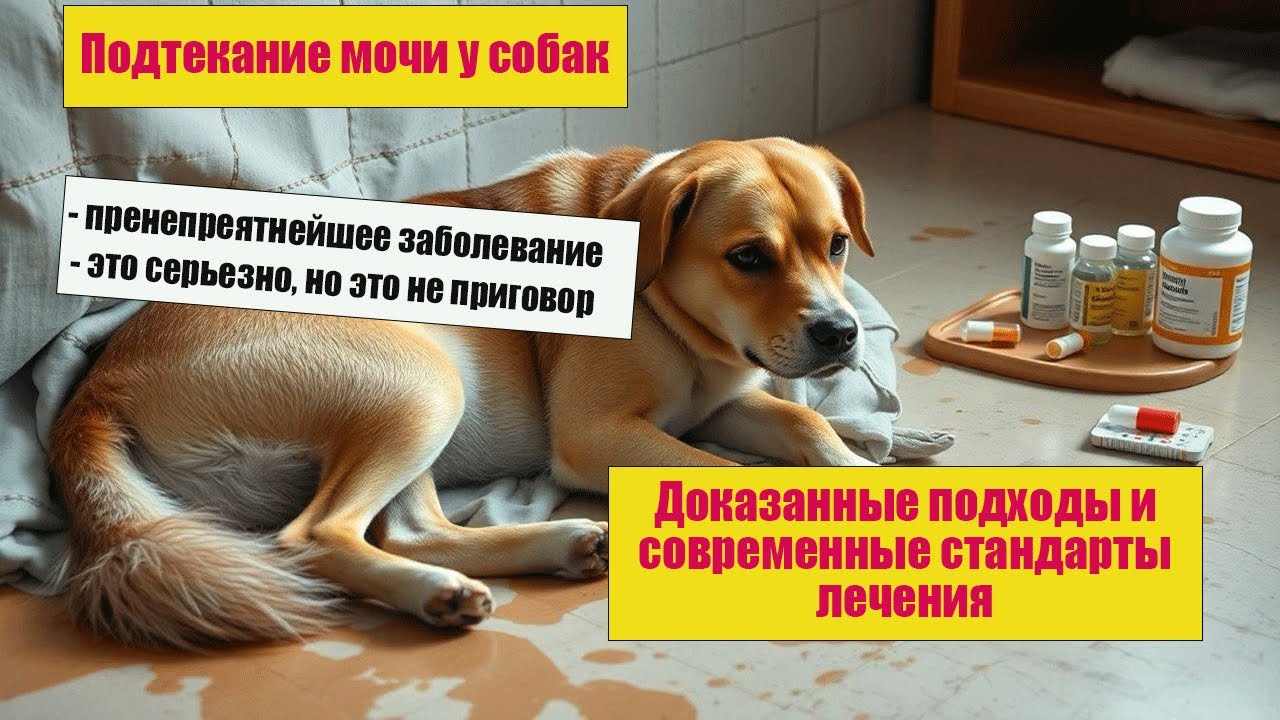 Эффективные схемы лечения недержания мочи (подтекание) у собак. Решение даже при тяжёлых формах.