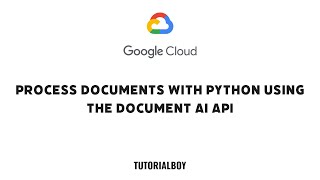 Process Documents with Python Using the Document AI API || GSP925 || #cloudskillsboost #googlecloud