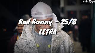 Download Lagu Bad Bunny - 25/8 (LETRA) MP3