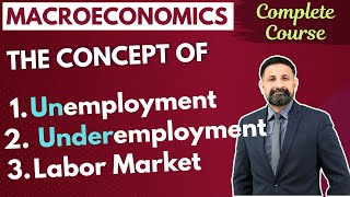 Unemployment, Underemployment, Labor Market (URDU / HINDI) #economics #business #economicconcept