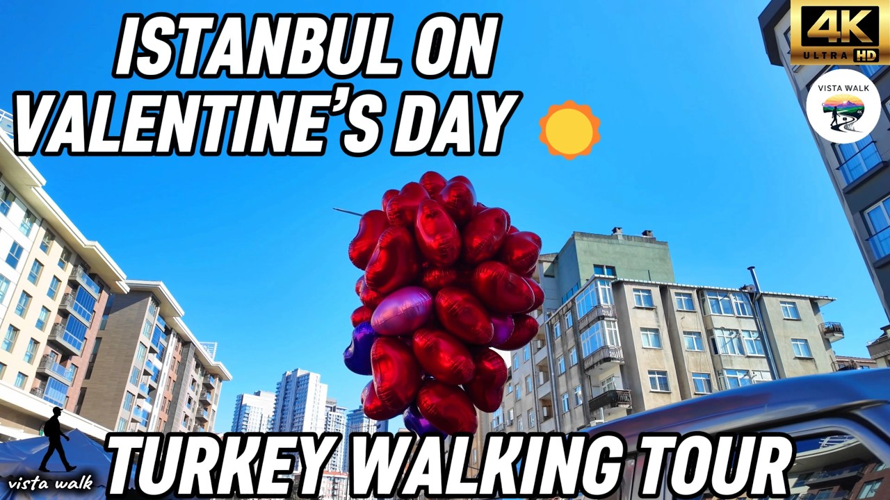 SUNNY VALENTINE’S DAY WALK IN ISTANBUL 🇹🇷 | RELAXING CITY AMBIENCE