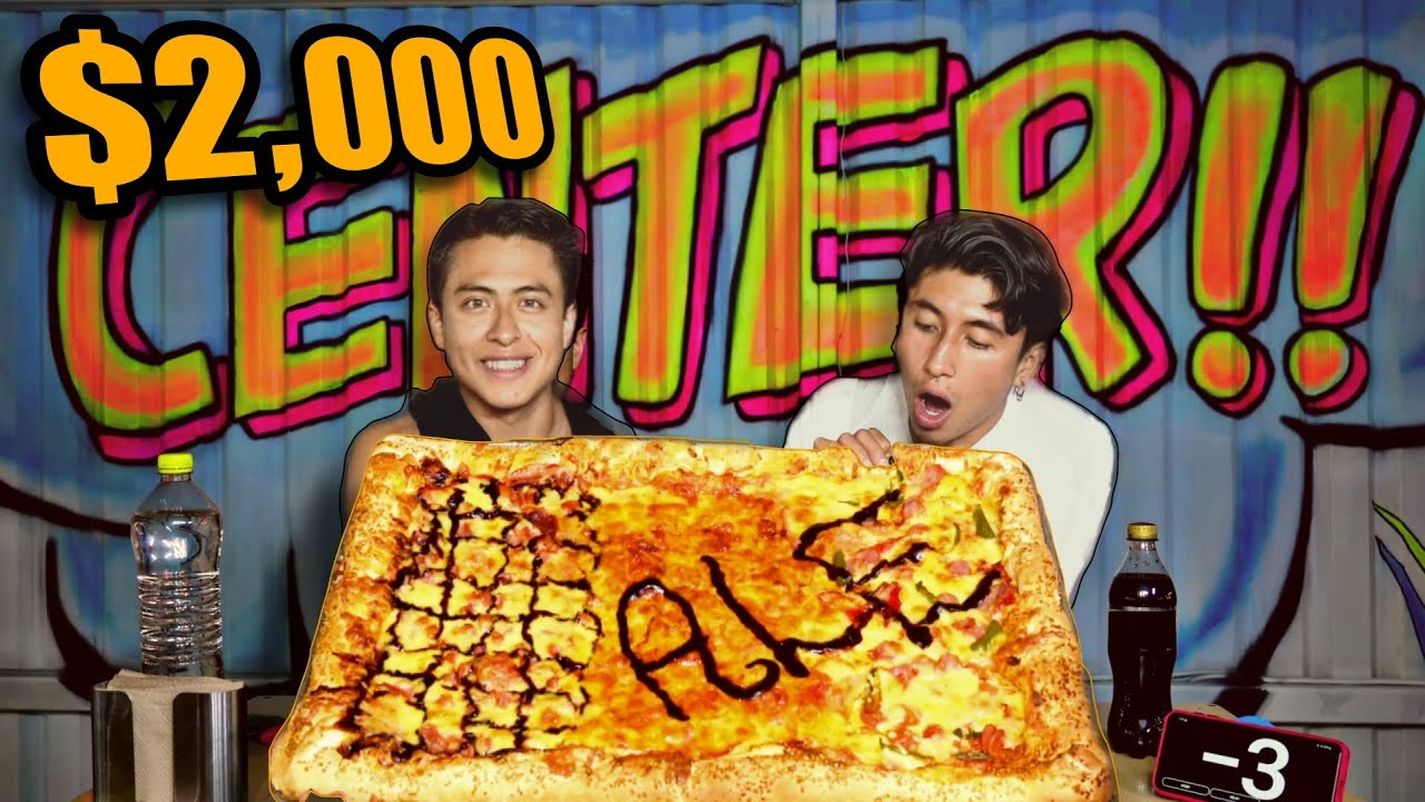 ME RETAN a COMER una PIZZA DE 5 KILOS en 30 MINUTOS | *$2,000 PESOS si TERMINO 🥵