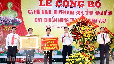 Hồi Ninh đón Bằng công nhận xã đạt chuẩn Nông thôn mới