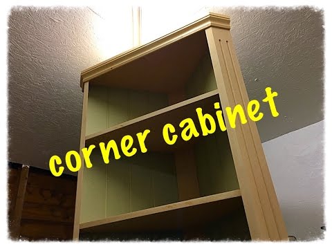 Building A Corner Cabinet Youtube