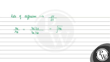 Two gases \( A \) and \( B \) having the same volume diffuse through a porous partition in 20 an...