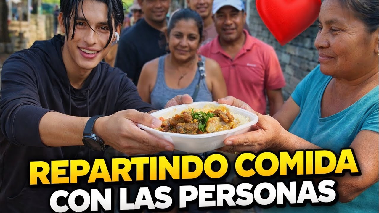 Regalando comida a personas que lo necesitan ❤️ | Acto de amor real