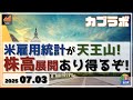 【カブラボ】　7/3 米雇用統計が天王山に！ 株高展開も有り得るのはなぜか、重要ポイントを解説します！