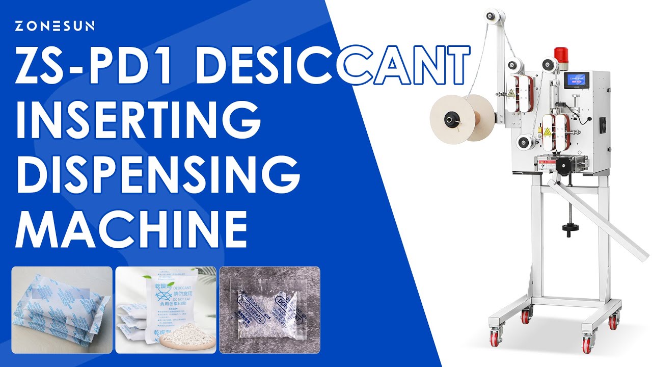 ZONESUN ZS-PD1 Automatic Desiccant Inserting Machine for Bottle Packaging Lines