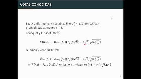 Tomás Gonzalez: Sharper Bounds Uniformly Stable Algorithms