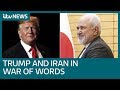 Donald Trump told 'never threaten an Iranian' after warning Tehran | ITV News