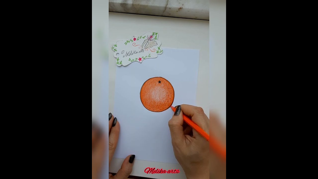 آموزش کشیدن نقاشی ميوه پرتقال بصورت اصولی و حرفه‌ای با