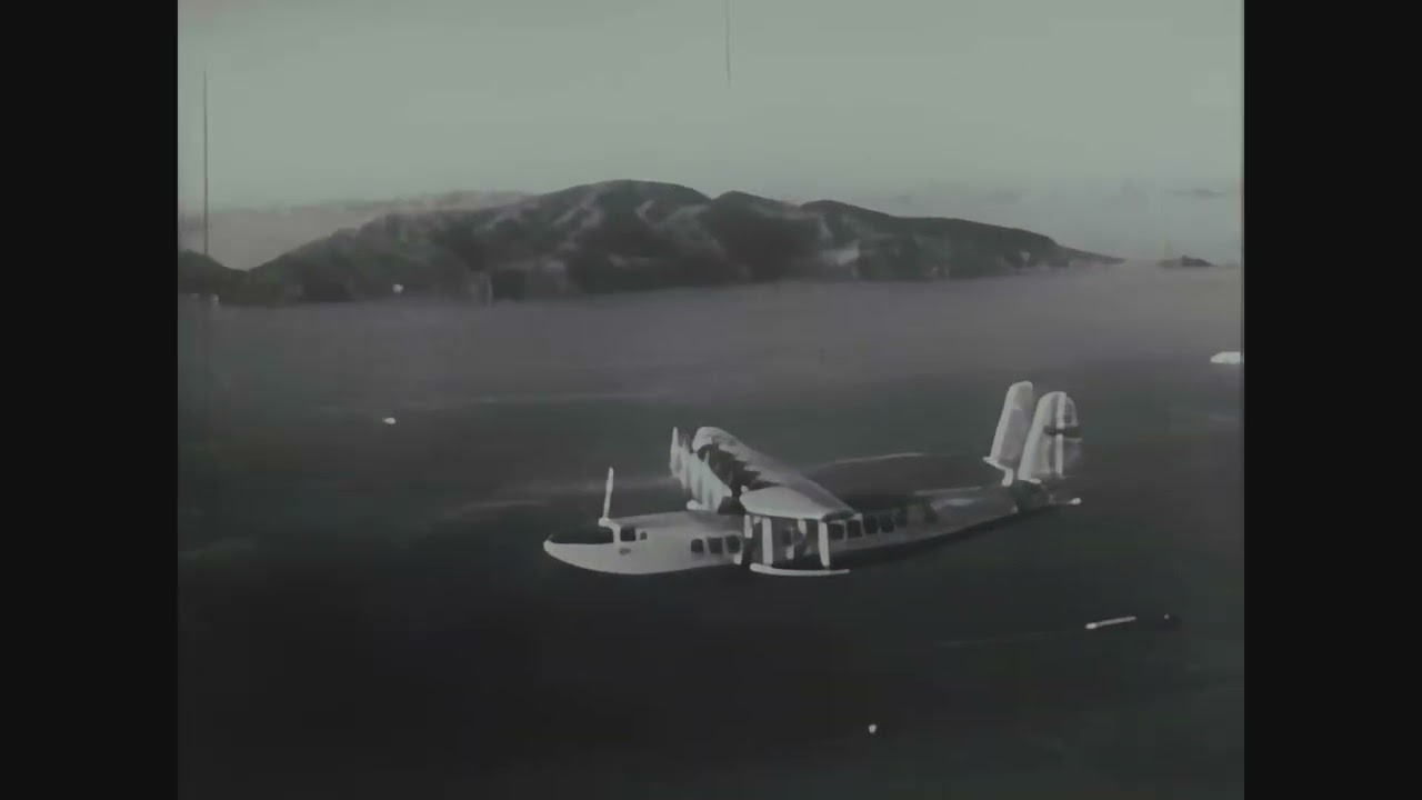 Rare 1935 China Clipper Over San Francisco – Restored 4K Aviation Film