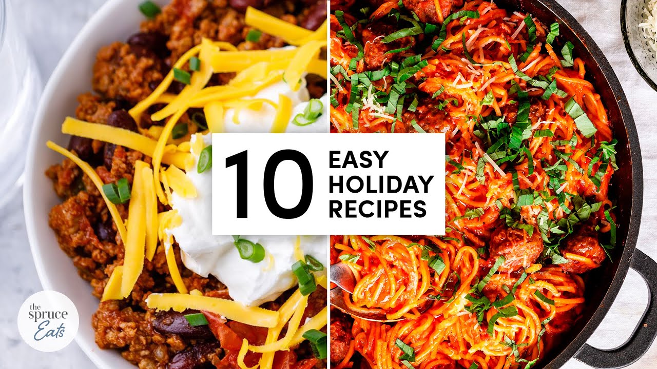 10 Easy Holiday Recipes For Beginners!  The Spruce Eats #CookWithUs  #BeginnerHolidayRecipes 