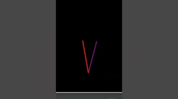 "V" alphabet (#22) | Draw "V" alphabet in python by using turtle | #coding #python #turtle #V