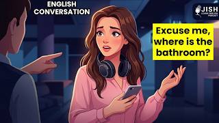 How to Ask for the Bathroom | Everyday English Conversation (Slow & Easy)