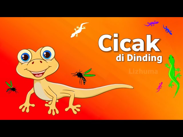 Lagu Anak anak | CICAK CICAK DI DINDING | Cicak di dinding kartun | lagu cicak cicak di dinding class=