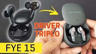 FYE 15 Blitzwolf - Fone com Driver Triplo  + IPX5