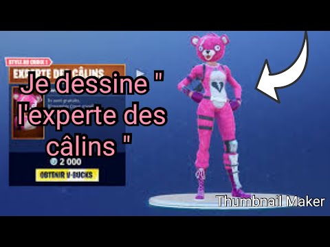  - dessin fortnite nounours bleu