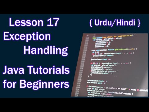 Lesson 17 - Exception Handling | Java Tutorials for Beginners (Urdu/Hindi)