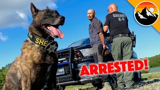 YOUTUBER ARRESTED! Busted by K-9 after Making Video!