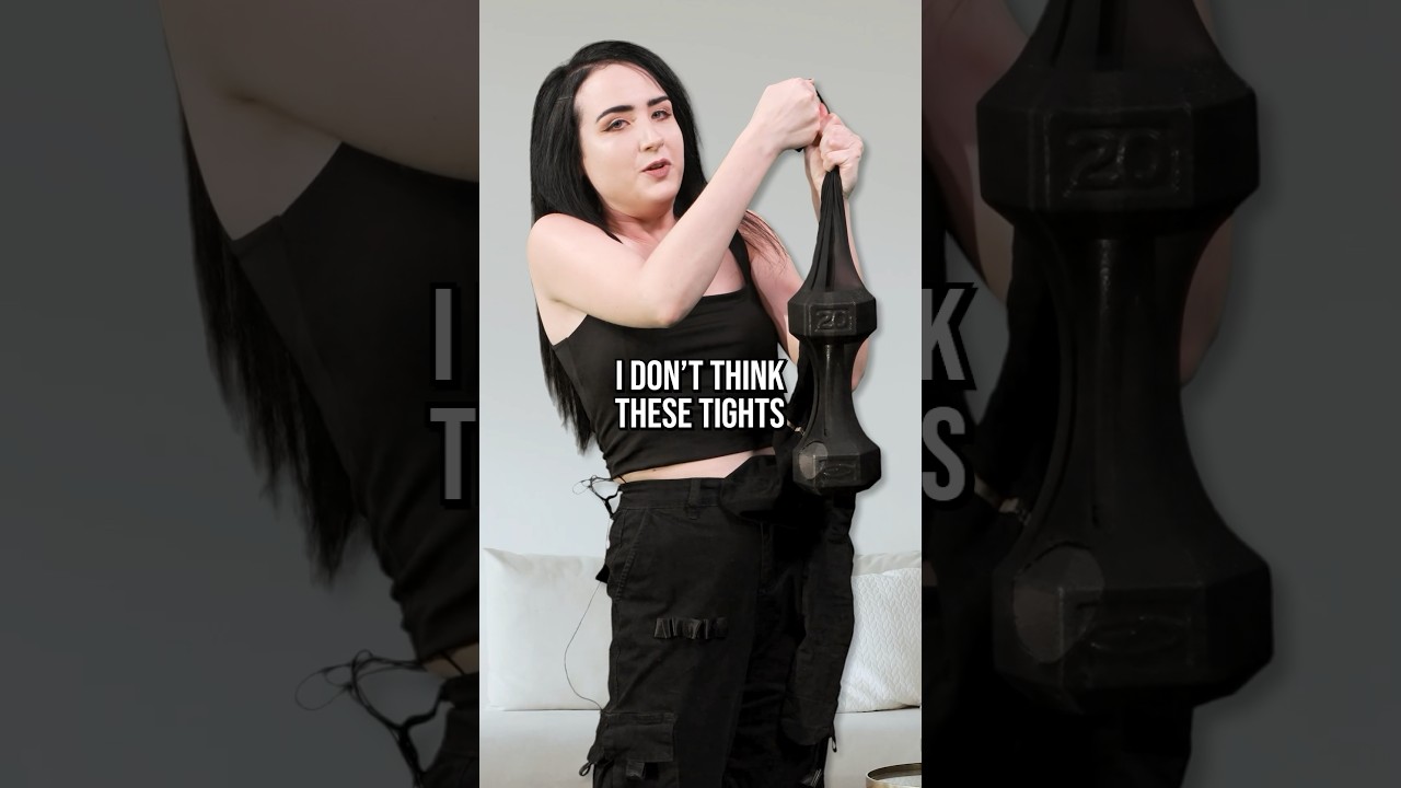 I DESTROYED TikTok's “Bulletproof” Tights! 💪 #shorts