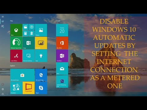 HOW TO DISABLE WINDOWS 10 AUTOMATIC UPDATES BY SETTING CONNECTION AS METERED