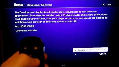 How to Enable Roku Developer Mode - For Brightscript Programming etc.