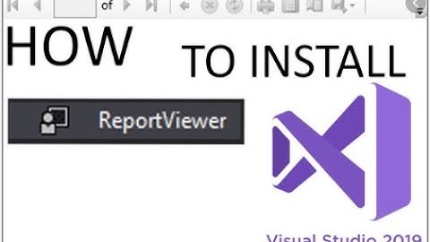 How to install report viewer in Toolbox in visual studio 2019.