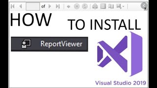 How to install report viewer in Toolbox in visual studio 2019.