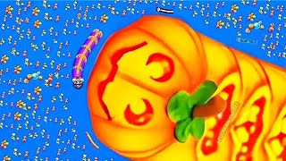 WORMS ZONE.IO pumpkin snake  epic top 001 / slither.io/ Gamezshooter #gaming screenshot 3