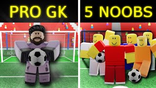 Can 5 Noobs Beat A PRO GK? (Touch Football Roblox) by OK Kirby  32,105 views 1 month ago 8 minutes, 13 seconds