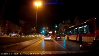 SeeZeus GT680W Car DVR Night Time Night Drive (Turkey)