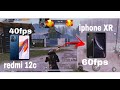redmi 12c vs iphone xr #tdm#pubgm