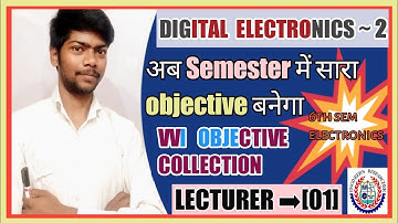 digital electronics 2 Objective Solution || SBTE Exam Important Questions || 6th sem electronics