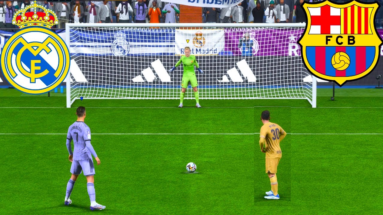 ФИФА 23! РЕАЛ МАДРИД ПРОТИВ БАРСЕЛОНА И РОНАЛДУ ПРОТИВ МЕССИ И ПЕНАЛЬТИ! ЭФУТБОЛ