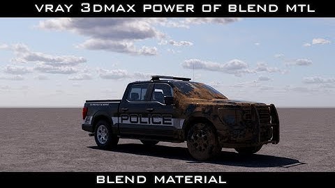 Using Blend Material in Vray and 3dmax
