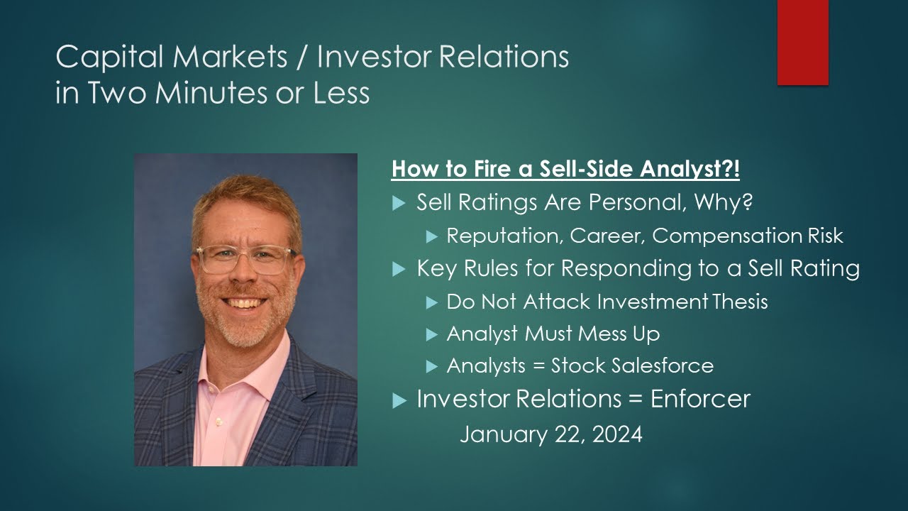 How to Fire a Sell-Side Analyst?!
