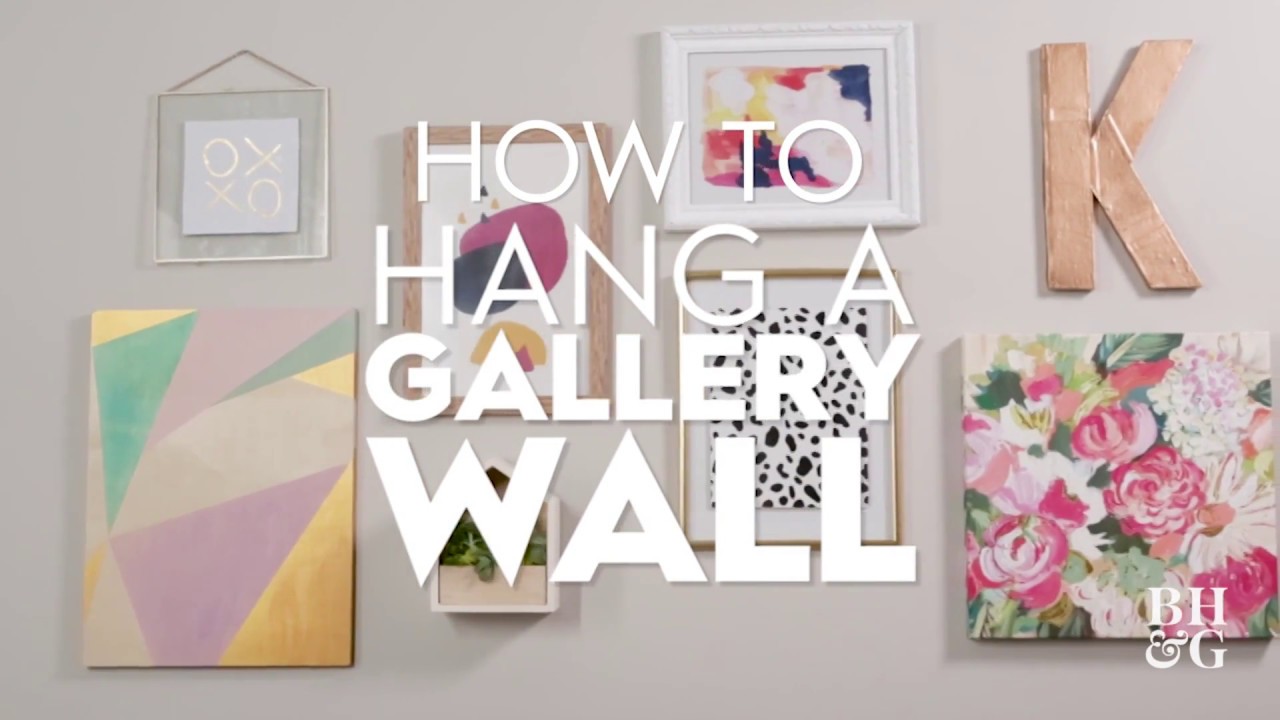 How to Hang a Gallery Wall - YouTube
