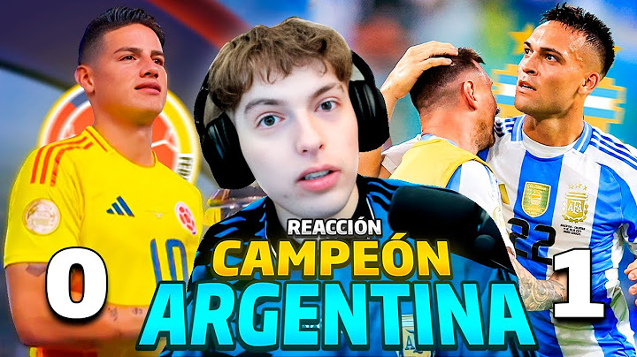 DAVOO XENEIZE REACCIONA A ARGENTINA 1 COLOMBIA 0 (FINAL COPA AMÉRICA 2024) - ARGENTINA CAMPEÓN