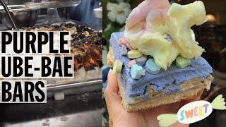 Cotton Candy Ube-Bae Bar at Milk & Cookies Bakery | Food Network screenshot 2