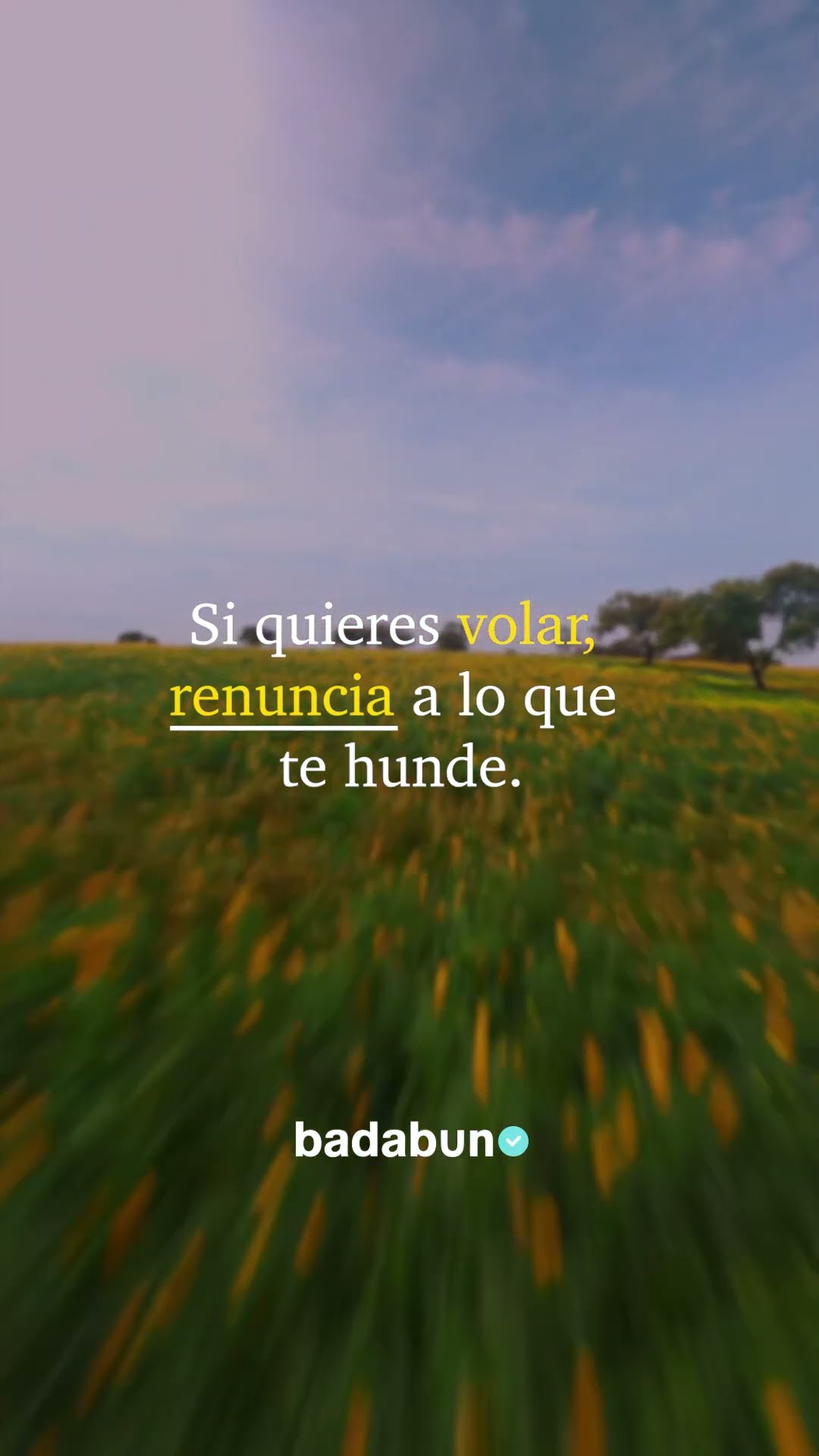 Renuncia a lo que te hunde