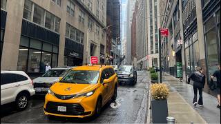 New York City LIVE Manhattan Rain Walk