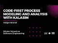 [Kotlin day] Code-first process modeling and analysis with kalasim, Holger Brandl