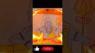 Mahadev fire Art #shorts #sivan#lordshiva#mahadev#fireart