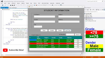 HOW TO MAKE A ROW HIGHLIGHTS BASE ON A VALUE WITH DATAGRIDVIEW | VB.NET