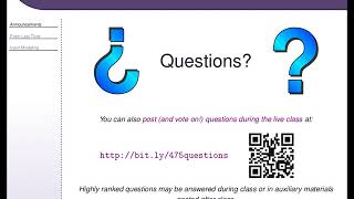 Celebrity IEE 475: Lecture G2 (2019-10-22) - Input Modeling, Part 2 [slides with audio overlay] Profile