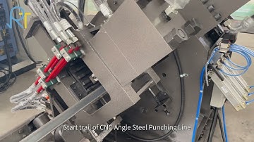 CNC Angle Steel Punching Line Testing Before Shipping