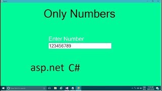 How to input only numbers in textbox C#